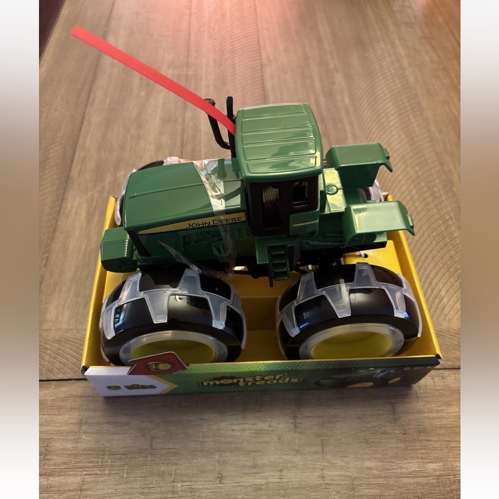 NIP John Deere Tractor Monster Treads Lightning Wheels Motion Activated Light Up